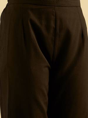 Black women floral printed indie prints kurta 4