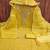 Yellow color designer simmer butti fabric ceremonial partywear suit