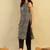 Black women floral printed indie prints kurta