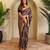 Black viscose printed saree with zari work