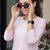 Pink women paisley embroidered thread work floral kurta
