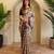 Beige viscose printed saree with zari work