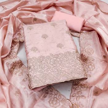 Peach color beautiful and smart jimmy chu fabric salwar kameez for girls 3