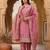 Pink color beautiful and smart jimmy chu fabric salwar kameez for girls