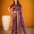 Multicolor viscose printed saree with floral print