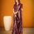 Multicolor viscose printed saree with floral print