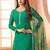 Sea green color chiffon fabric beautiful partywear suit