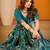 Multicolor viscose printed saree with floral print