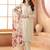 White color chiffon fabric beautiful partywear suit