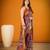 Multicolor viscose printed saree with floral print