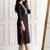 Black women ethnic motifs embroidered thread work kurta
