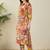 Mustard floral printed pure cotton multicolor kurta with trousers