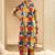 Yellow women floral printed regular pure cotton kurta with trousers