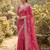 Pink cotton silk embroidered saree with sequins work