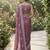 Purple cotton silk embroidered saree with sequins work