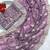 Purple cotton silk embroidered saree with sequins work