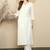 White women floral embroidered thread work straight kurta