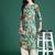 Sea green floral printed pure cotton kurta