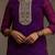 Purple women leheriya printed sequinned kurta