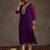 Purple women leheriya printed sequinned kurta