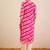 Pink women leheriya printed mirror work kurta