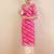 Pink women leheriya printed mirror work kurta