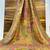 Multicolor viscose woven saree with zari work