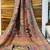 Multicolor viscose woven saree with zari work