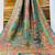 Multicolor viscose woven saree with zari work