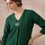 Green women regular liva kurta with trousers