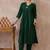 Green women regular liva kurta with trousers