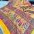 Multicolor viscose woven saree with zari work