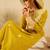 Yellow women floral kurta