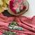 Onion pink georgette printed saree with floral print