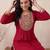 Maroon women embroidered gotta patti kurta
