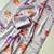 Multicolor satin printed saree with floral print