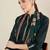 Green women embroidered regular kurta with trousers &  dupatta