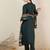 Green women embroidered regular kurta with trousers &  dupatta