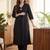 Black women regular liva kurta with trousers