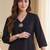 Black women regular liva kurta with trousers