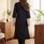 Black women regular liva kurta with trousers