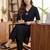 Black women regular liva kurta with trousers
