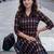 Black women ethnic motifs printed kurta