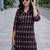 Black women ethnic motifs printed kurta