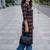 Black women ethnic motifs printed kurta