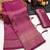 Magenta silk blend woven saree with zari work