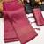 Pink silk blend woven saree with zari work