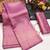 Onion pink silk blend woven saree with zari work