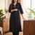 Black women regular liva kurta with trousers