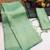 Sea green silk blend woven saree with zari work